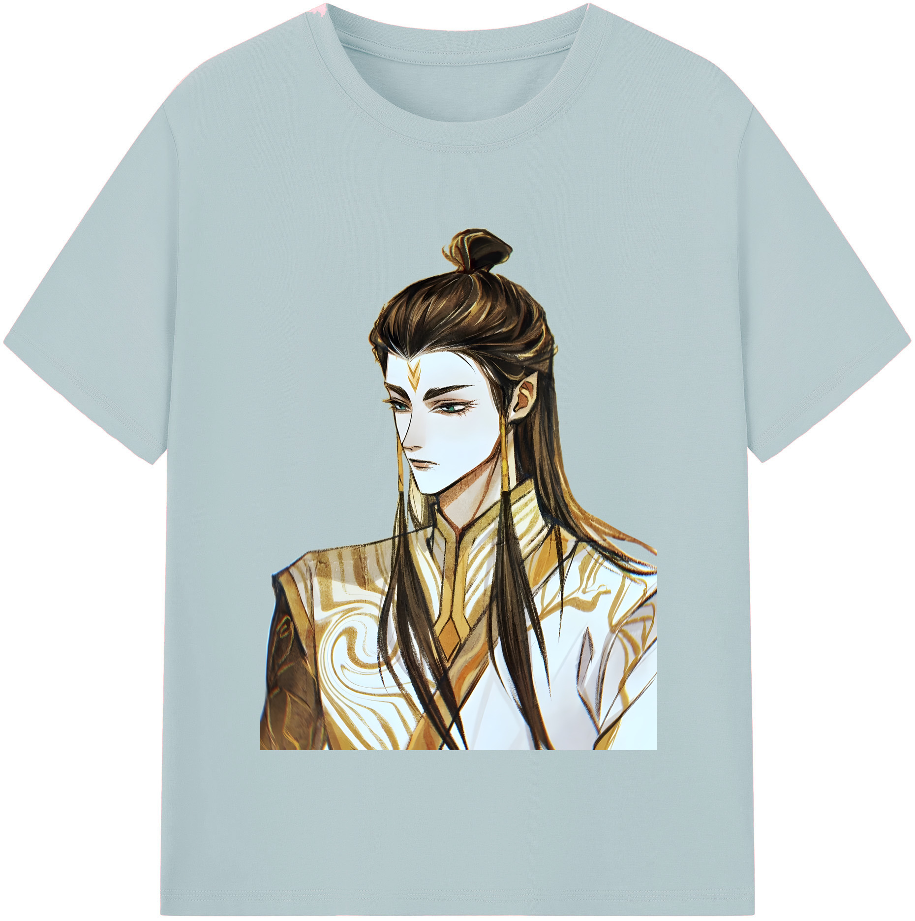 （画像用） Ne Zha 2 ナタ 魔童の大暴れ 綿100％半袖Tシャツ（フロントプリント）